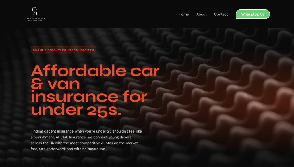 London based insurance website